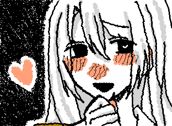 @nekko ちゃんできたよ😋ヤンデレな感じ好きすぎて、、、描いちまった、、どの子描いたらいいかわからなかったからこの子描かせてもらったよ😋