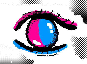pink/blue eye! I'm very bored so art requests are open!