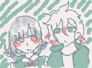 ダンガンロンパの柏枝くんと七海ちゃんを書きました　何も知らないのにカップルみたいに書いてしまってすみません… それから下手くそですみません(土下座🙇)
