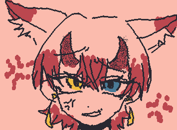 @inari ⚠️注意⚠️この子はinariちゃん家のオリキャラ、椿ちゃんだよ!!
怒らせてみた。解釈違いだったらごめん🥲あと全然似てない😭😭めんご😭