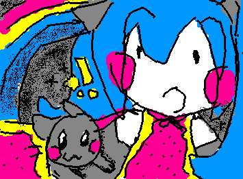 Happy birthday miku!! I made a Nyancat miku ^_^
sorry if it looks bad I couldn't find good colors (╯︵╰,)
