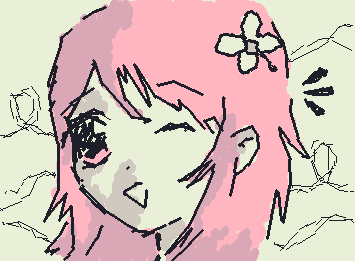flower in hair