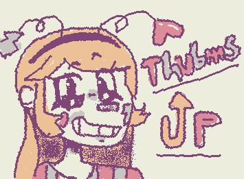 This is my first ever OC i made when i was 7 or 6 she has a partner named Thumbs Down, but this is the newest look for her and very inspired by