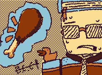 OH GOD!THE CHICKEN IS BACK,RUN EVERYONE!!!