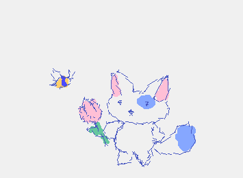 A little cat with a flower :> (Suggested from my sister)