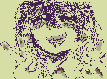 久しぶりの本気絵です!!ピース描いてみました