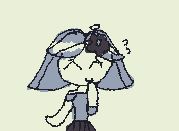 she has depression and anxiety. (old OC)