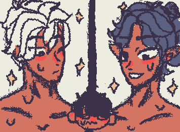 A day at the swimming pool! Some fanart from the manga im making!