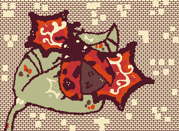 Whimsical ladybug art. <3