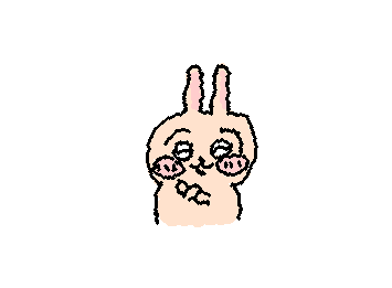 うさぎの色おかしくなっちゃった