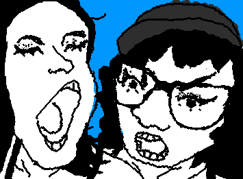 tentando copiar uma foto tonta que tirei com meu amor
(try to draw a silly picture I took with my honey)