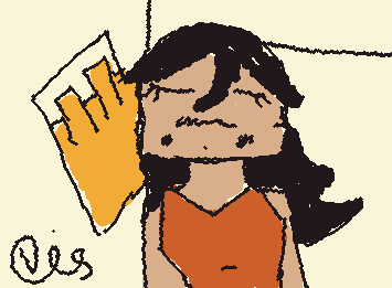 She feel asleep on the bus