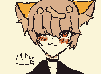 ノイトくんです。狐ですよ…。