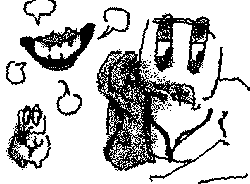 grace oc doodle until i get better ideas... the mouth thing is PSYCHE which is like  EGO's god ok