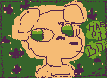 birthdraw scribble for my aunt :D (happy birthday auntie, may u spend a great birthday today!)