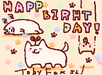 🎁𝐇𝐚𝐩𝐩𝐲 𝐁𝐢𝐫𝐭𝐡𝐝𝐚𝐲🎂 
TobyFoxさん！！！！！！！！！！！！おめでとうございます！！🎉🎉🎉健康にお気をつけて程々に頑張ってください！！DELTARUNE楽しみにしておりまぁぁす！！！