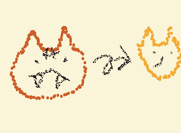 とらがねこにへんかしたところ
