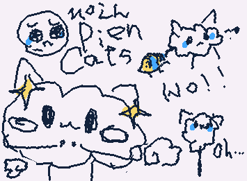 Very cute “Pien cats🥺” 😍 cloudy⛅️