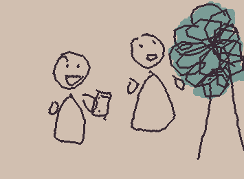 We had our class outside finding abiotic stuff and biotic stuff #Science