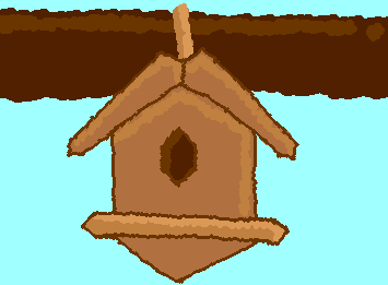 A birdhouse. Part of my "Hexagons" series.