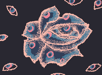 Social Anxiety...
even flower seems to stare with those eyes.