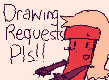 Drawing requests pls guys !!!!!!!!!!!!! The character in the drawing is. Dynamite from objectified !