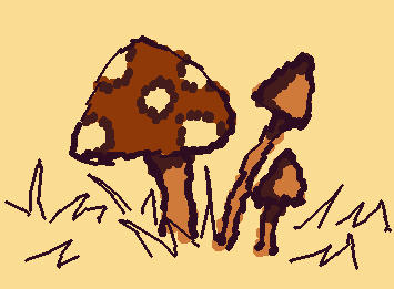 more mushrooms but in different colors!!