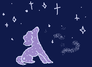 I was actually drawing something else but I moved my finger to fast and it looked like a dogs ear and snout so I just made it a dog :)