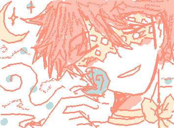 Idk what called me to draw this but here’s my oc Harry as columbina ☆〜（ゝ。∂）