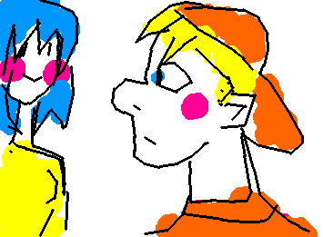 It's difficult for me to draw well because I'm using my mobile phone and drawing with my finger. Anyway, did you like my drawing?😣