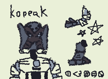 kopeke but he looks mildy pmo'd