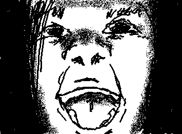 This is the face I made when I was messing around on my computer late at night and accidentally came across a really scary image.