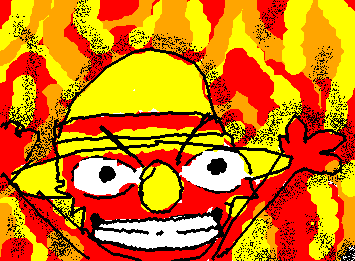 Elmo Luffy now exists. Your welcome. IVE ACCIDENTALLY LOST MY AWESOME CRYBABY DRAWINGS TWICE BECAUSE I DIDNT FRIGGIN SAVE EM AND THEY BOTH TOOK LIKE A HOUR EAC