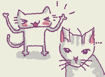 2 very different cats, or maybe they aren't so different after all