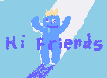 Blue says hi