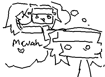 my homie kiss my cheek and now some ppl think i liek girls