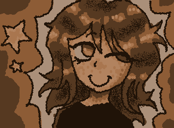 Redraw of me cuz I got a wolf cut!!!