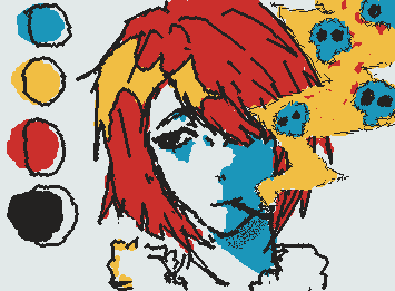 I used a different drawing style.
