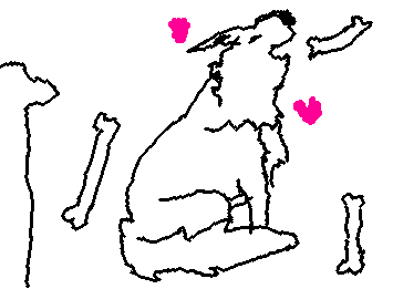 可愛らしい狼