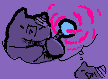 うちの紫ぬこが魔法を使う夢を見たらしいです