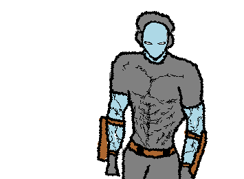 Blue man