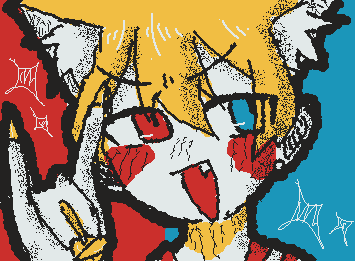 @inari さんへ、oc描かせて頂きましいた！！とてもお可愛いキャラクターだなと思いました！！センスがいい…