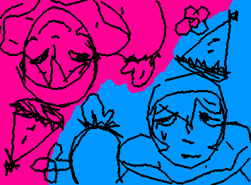 MY TWO CLOWN OCS WILLOW AND DAISY