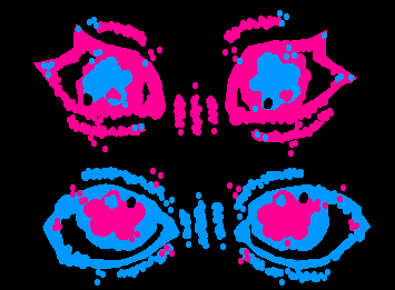 You know where to find me and I know where to look. TV GIRL ART! This was hard to upload because when I changed the background to black I couldn't see anything.