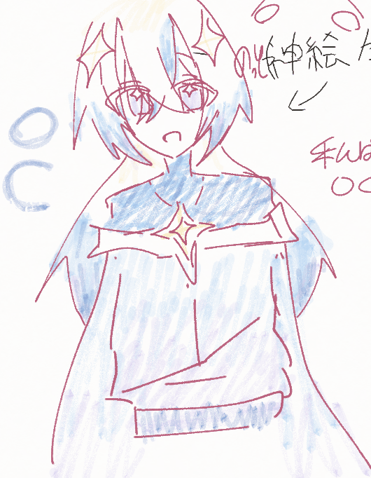 絵チャで描いてきた、、以外に上手くできた、、、、