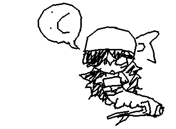 Here's a really lazy drawing of my Pressure OC Opal She's sad bcuz Pressure could have been such a good game but OH NO the creator had to be a r4p1st :|