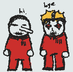 Hi and Bye. (Brandon Darner and Jim Root)....cough @Soup Can cough
