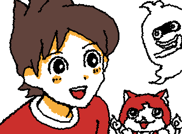 妖怪ウォッチ→ケータ　ジバニャン　ウィスパー