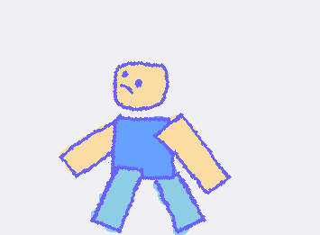 First roblox noob drawing.