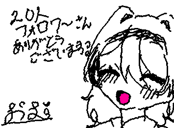 20人フォロワーさんありがとうございます!
不定期なのにフォローしてくれてとても嬉しかったです!
これからも不定期ですがよろしくお願いします!